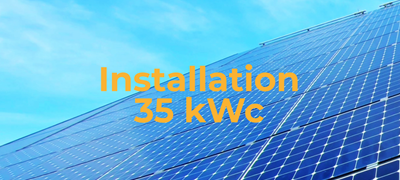 Installation panneaux solaires 35kWc